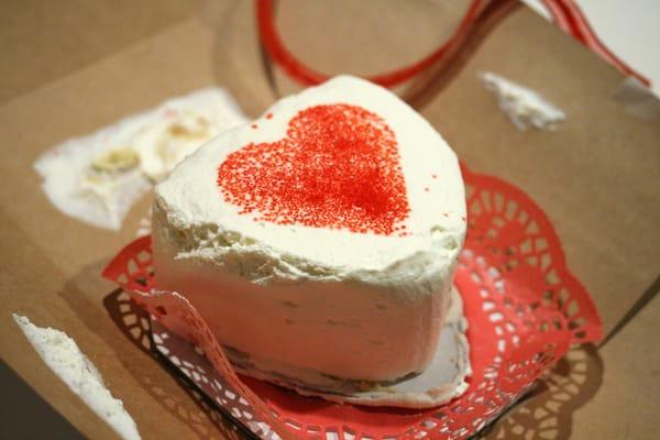 Valentine's Day Special - Moist and Creamy Tahitian Vanilla Bean Cake w/ Strawberries