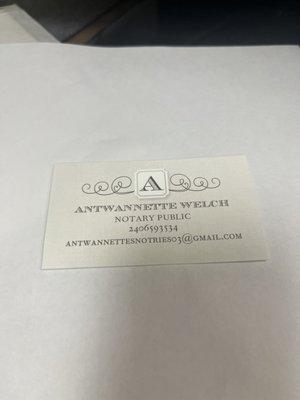 Antwannette's Notaries