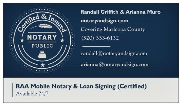 RAA Mobile Public Notary Services
