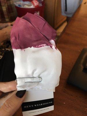 This was from Men's Wear house in 9924 Gulf Coast Main St. #a110 Gulf Coast Town Center Ft. Myers, Florida 33913... Horrible experience!!