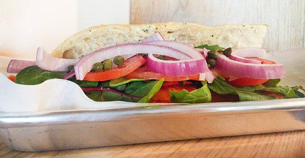 Turkey, Chipotle Aioli, Red Onion, Tomato, Greens
