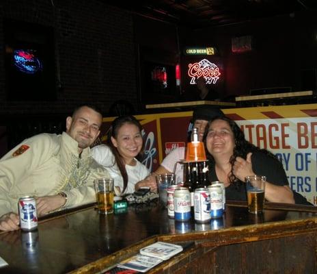 Vintage beer night collection