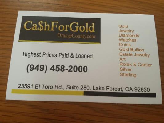 Cash for Gold