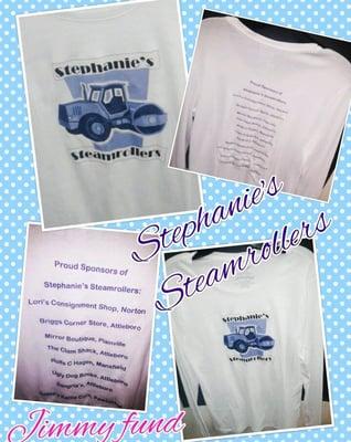 LORI'S DONATED TO STEPHANIE'S STEAMROLLERS..GO STEPHANIE!!