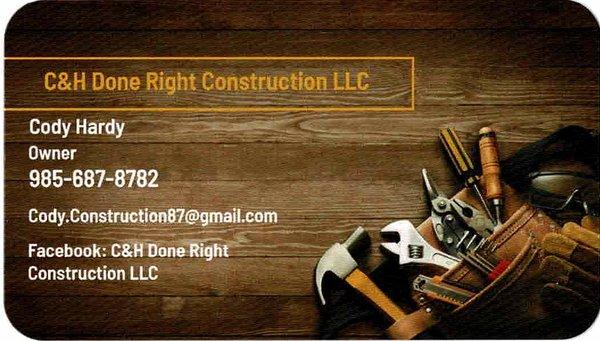 C&H Done Right Construction