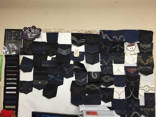 This place is amazing. Embroidery, rhinestones & screen printing