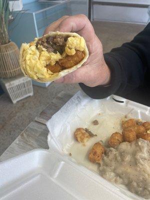 Breakfast burrito!