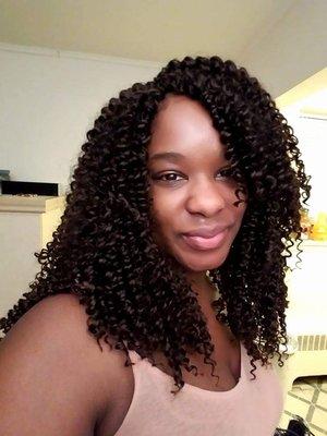 Big hair, don't care. Crochet style had me turning heads.