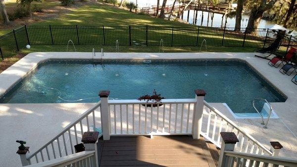 love my new heated pool!!