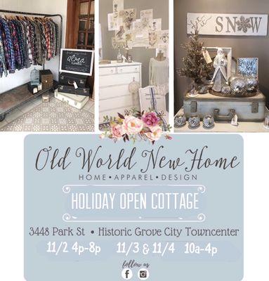 Come visit us at our next "open cottage" event!