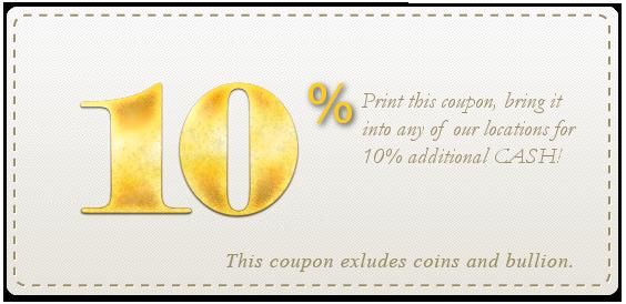10% cash Coupon!