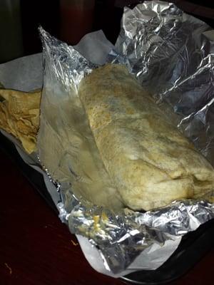 Super chili Verde burrito is not too spicy just right.