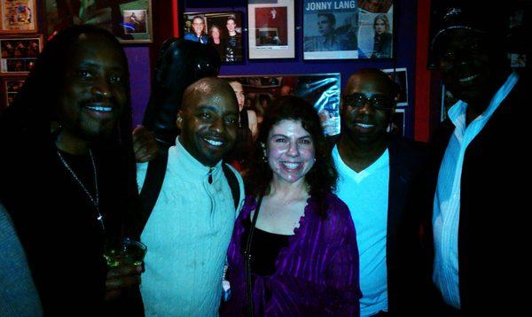with younger members of Earth, Wind, & Fire at Minnesota Music Cafe in Spring 2012