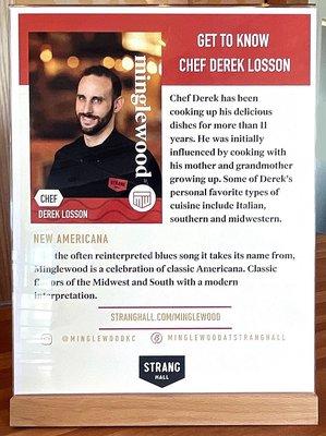 Chef Derek's Profile