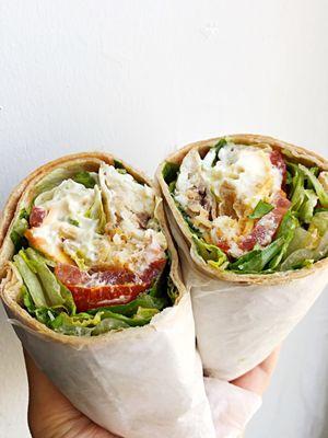 Island Wrap. This is the yummiest Tilapia wrap I have had. Two thumbs up