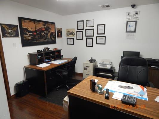 sales and finance office