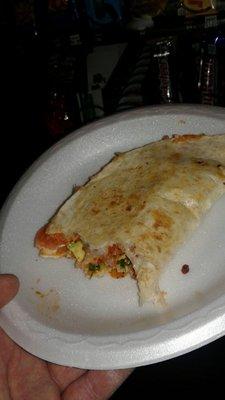 Chorizo quesadilla, soo good!