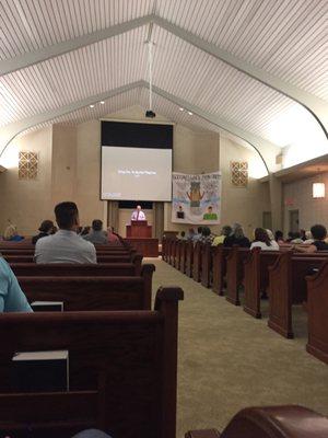 Rob Whitacre speaking on "God Saves When Man Obeys". - 9/20/16