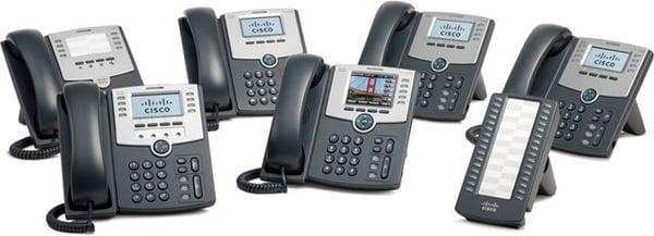 We recommend high quality Cisco IP handsets for our customers.