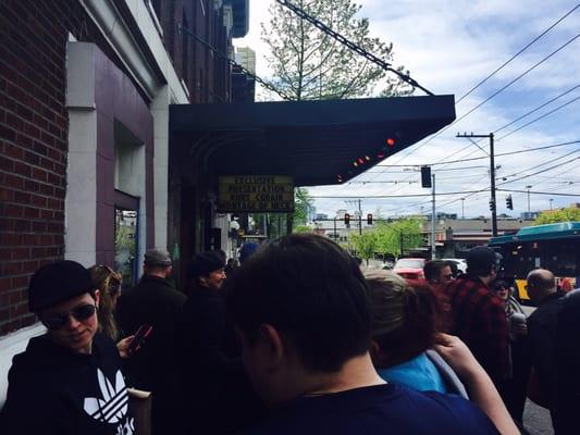 Waiting in line at The Egyption