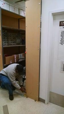 Newly install Shelving at the Coach store at the Riverchase Galleria.