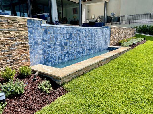 Our infinity edge facing Lake Conroe.