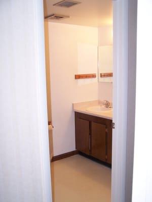 The home owner wanted to have a bigger bathroom door put in so they could get a walker in and out without having to turn it s...