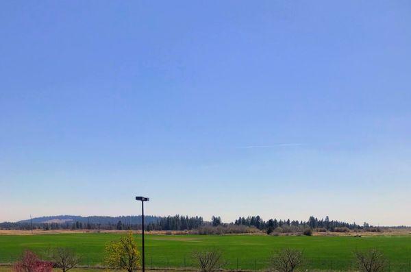 Exterior view out of the main window