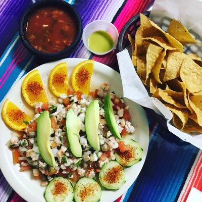 Shrimp ceviche, $12.99