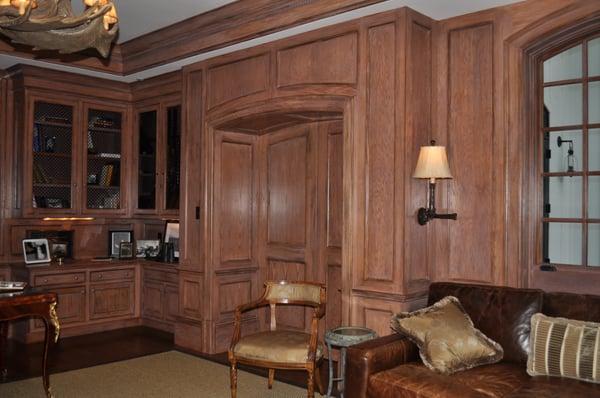 Custom Oak Library