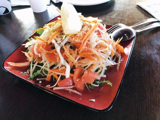 Papaya salad!