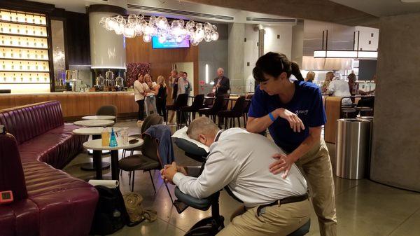 Chair Massage for Convention attendees