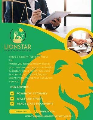 Lionstar Mobile Notary Services