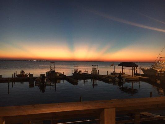 Great view of the sunset.