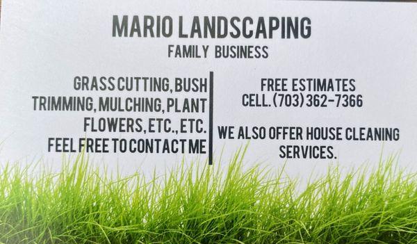 Mario Landscaping Family Business