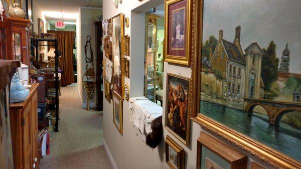 Hallway leading to the back room