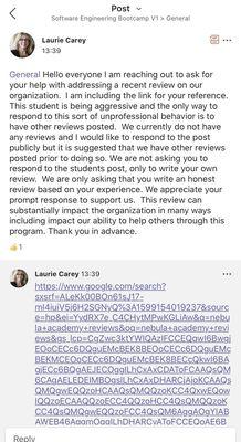 The CEO Asking others to write a review based off of my review.
