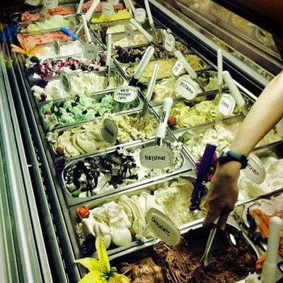 Fresh hand made Gelato and Sorbet made with locally sourced fruit.