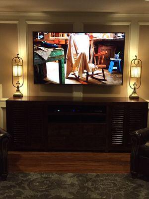 Beautiful 65" TV Mounted on wall in Houston, Texas