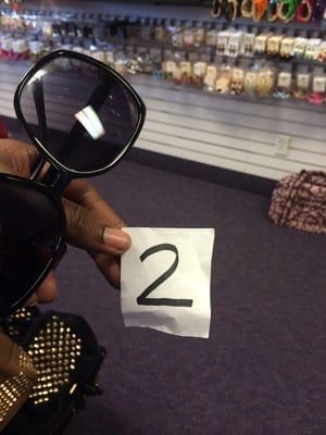 This would be the number that was assigned to my bags when I was told I had to surrender then at the front door.