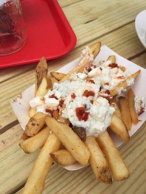 Greek fries with feta.
