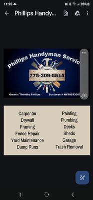 Phillips Handyman Services