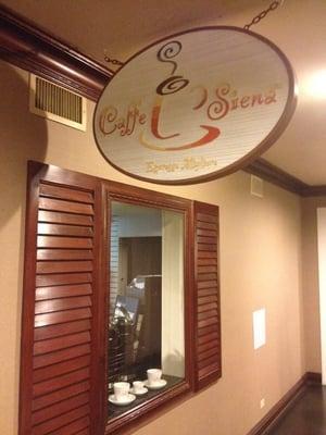 Rich & I caffeinating ourselves for our boat ride. ;)