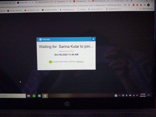 I waited an hour and a half after my appointment only to be told that to log on at 2:00 which is after their TWO hour lunch! Apt was 11:40!