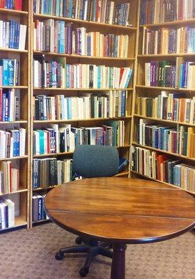 A reading nook in the library