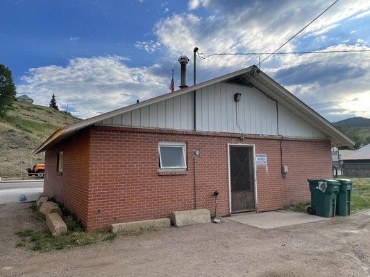 Back of the building !