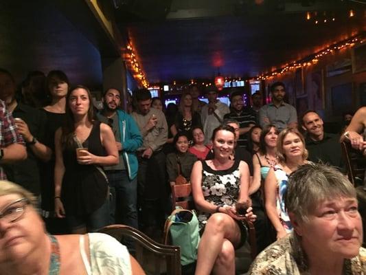 arrive early or you will be standing!