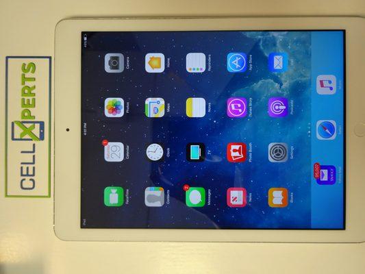 iPad after picture. It took about 1.5 hours to repair this ipad.