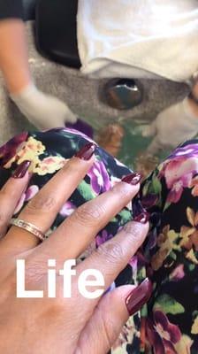 The laddies there were nice & did a great job! The best nail shop in Atlantic plaza shopping center.