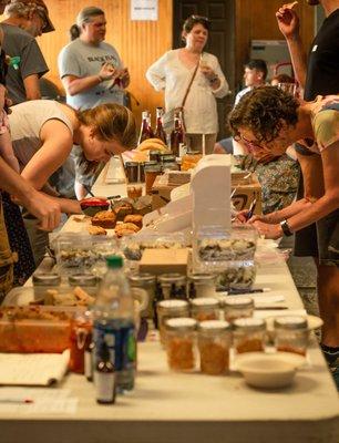 you write down what you have if you are interested in the item presented. This serves more as a guide when swaping begins